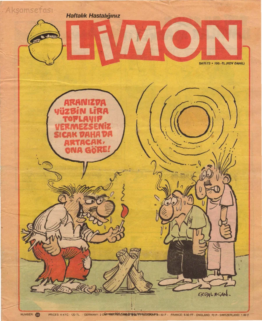 Limon 1987 Sayı 073 kapak görseli
