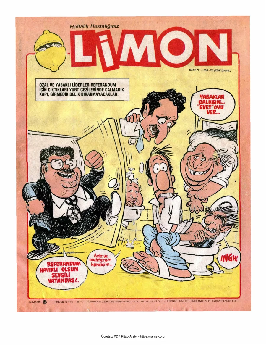 Limon 1987 Sayı 075 kapak görseli