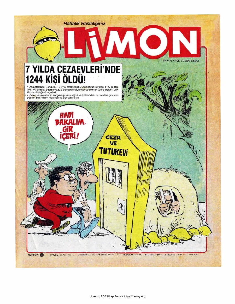Limon 1987 Sayı 076 kapak görseli