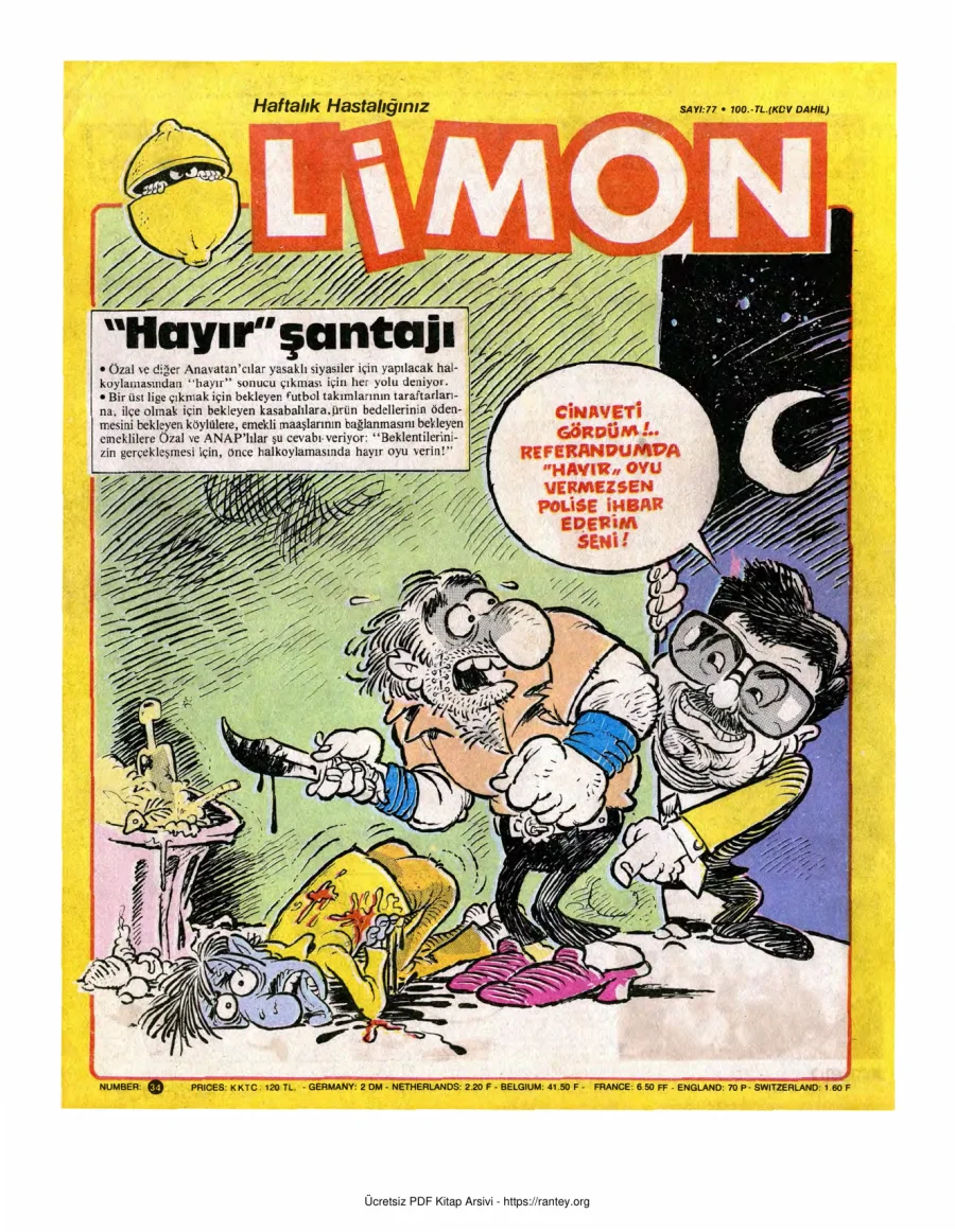 Limon 1987 Sayı 077 kapak görseli