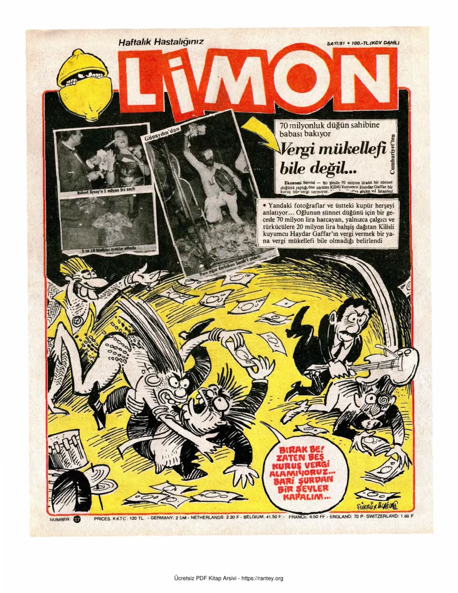 Limon 1987 Sayı 081 kapak görseli