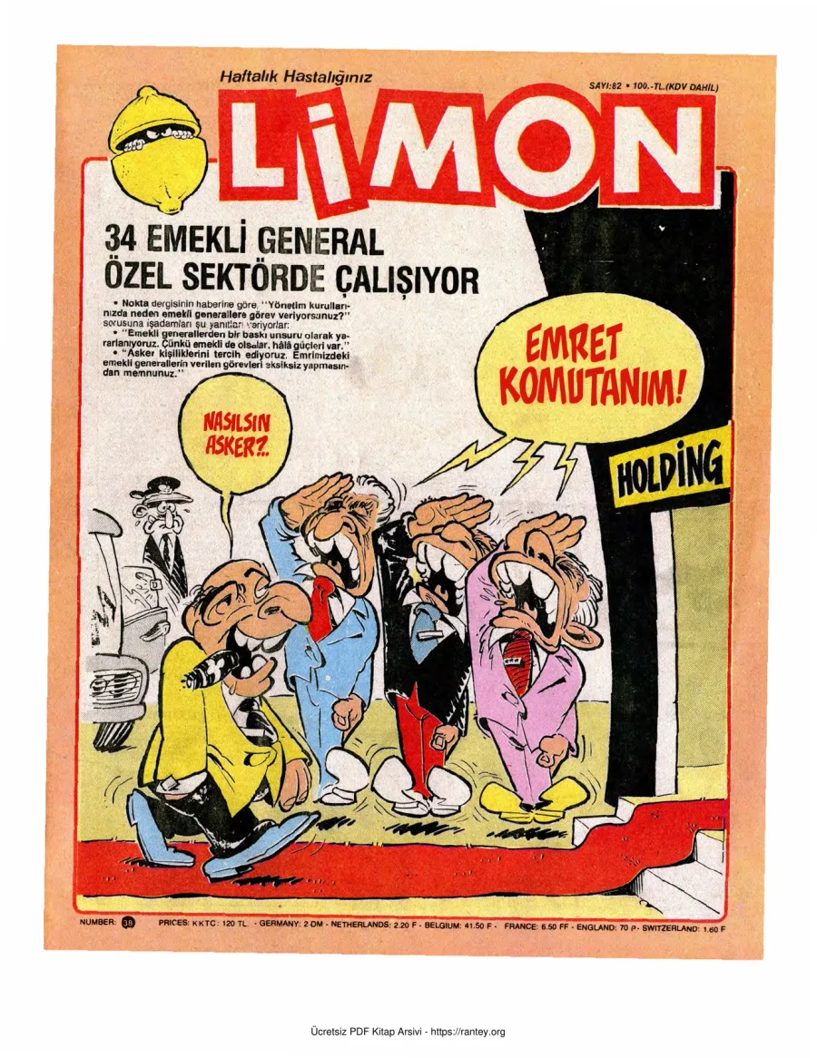Limon 1987 Sayı 082 kapak görseli