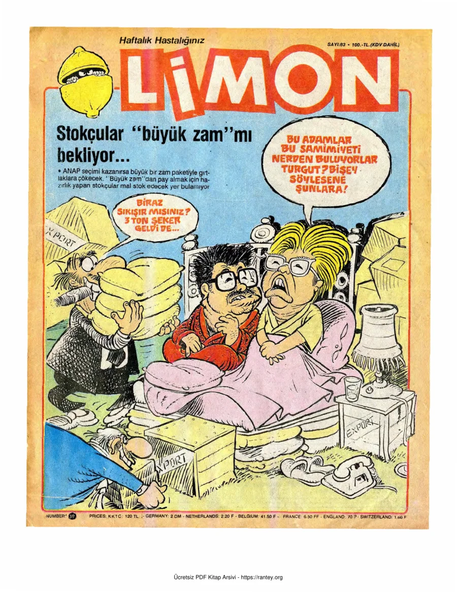 Limon 1987 Sayı 083 kapak görseli