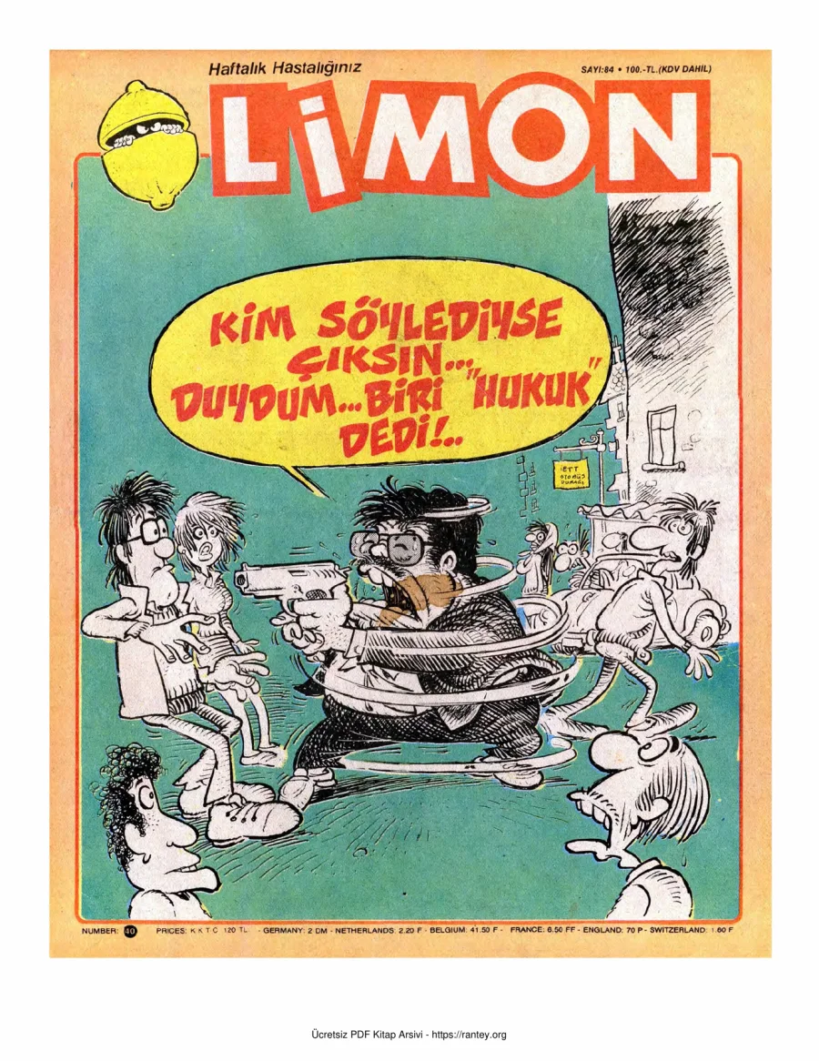 Limon 1987 Sayı 084 kapak görseli