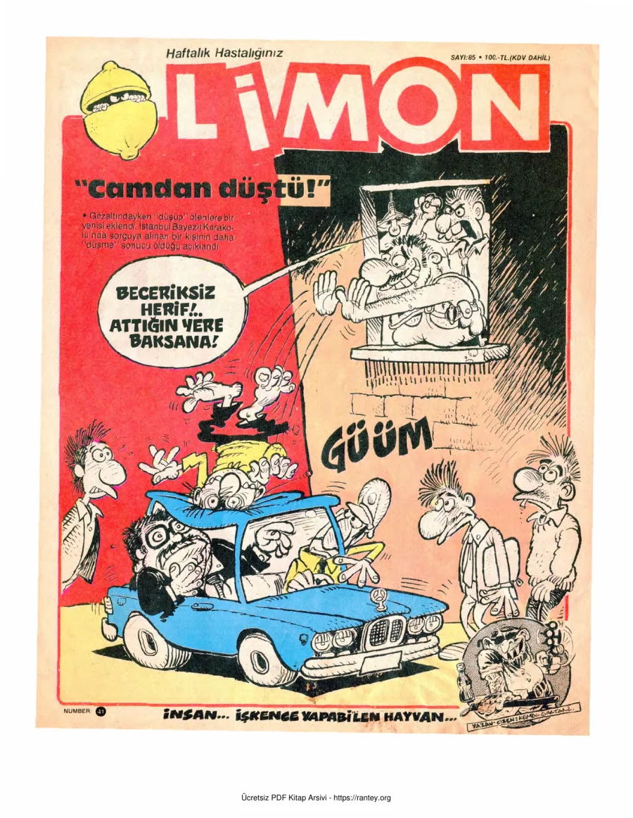 Limon 1987 Sayı 085 kapak görseli