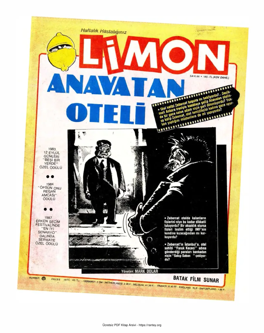 Limon 1987 Sayı 086 kapak görseli