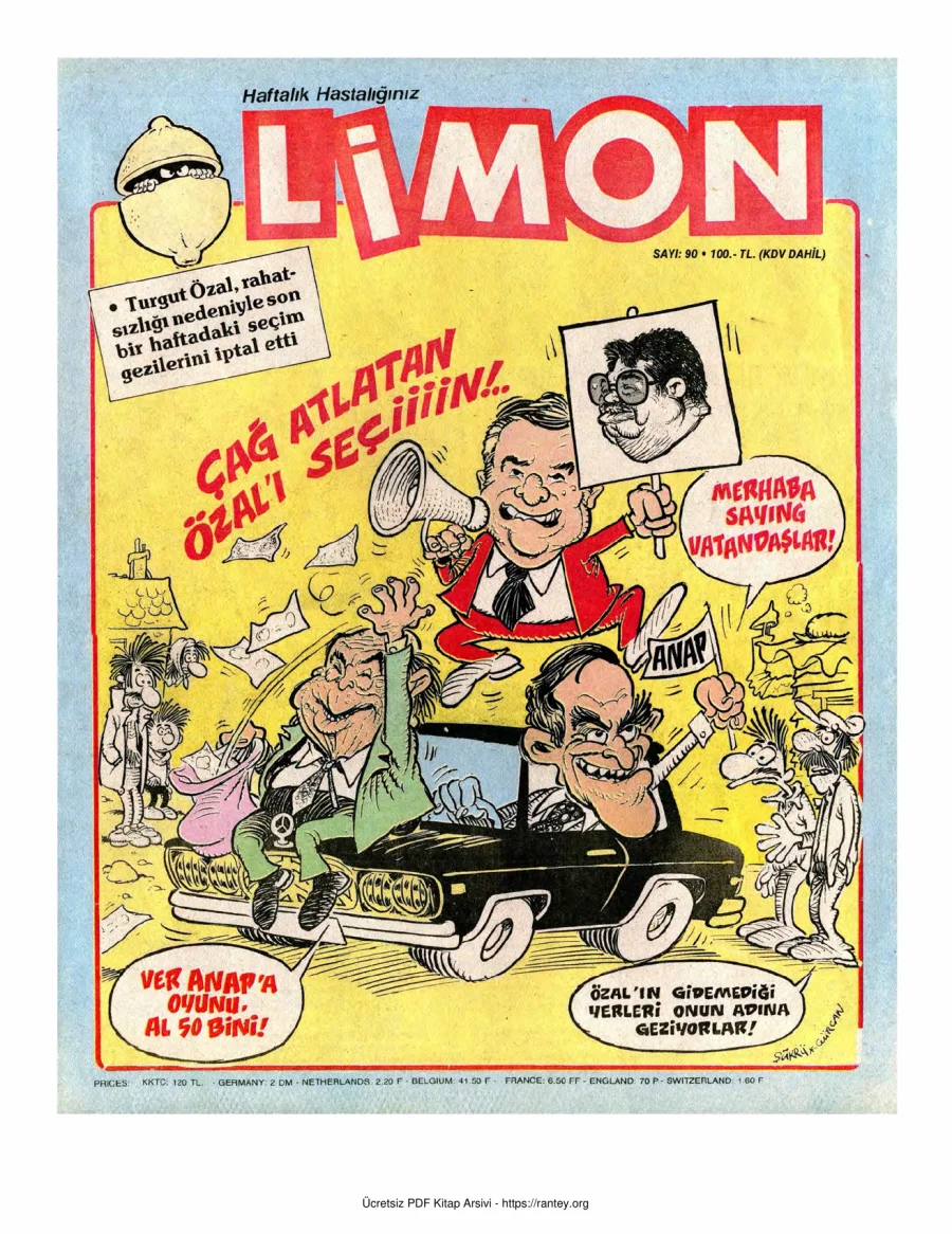 Limon 1987 Sayı 090 kapak görseli