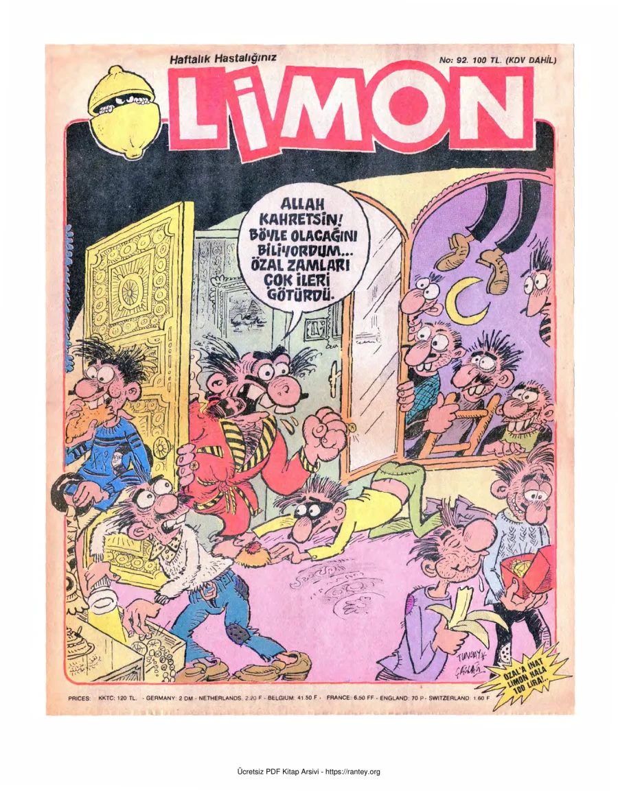 Limon 1987 Sayı 092 kapak görseli