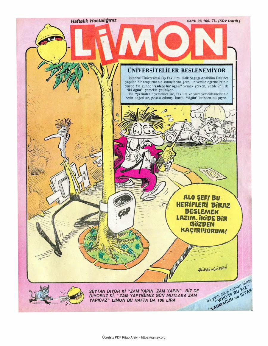 Limon 1988 Sayı 096 kapak görseli