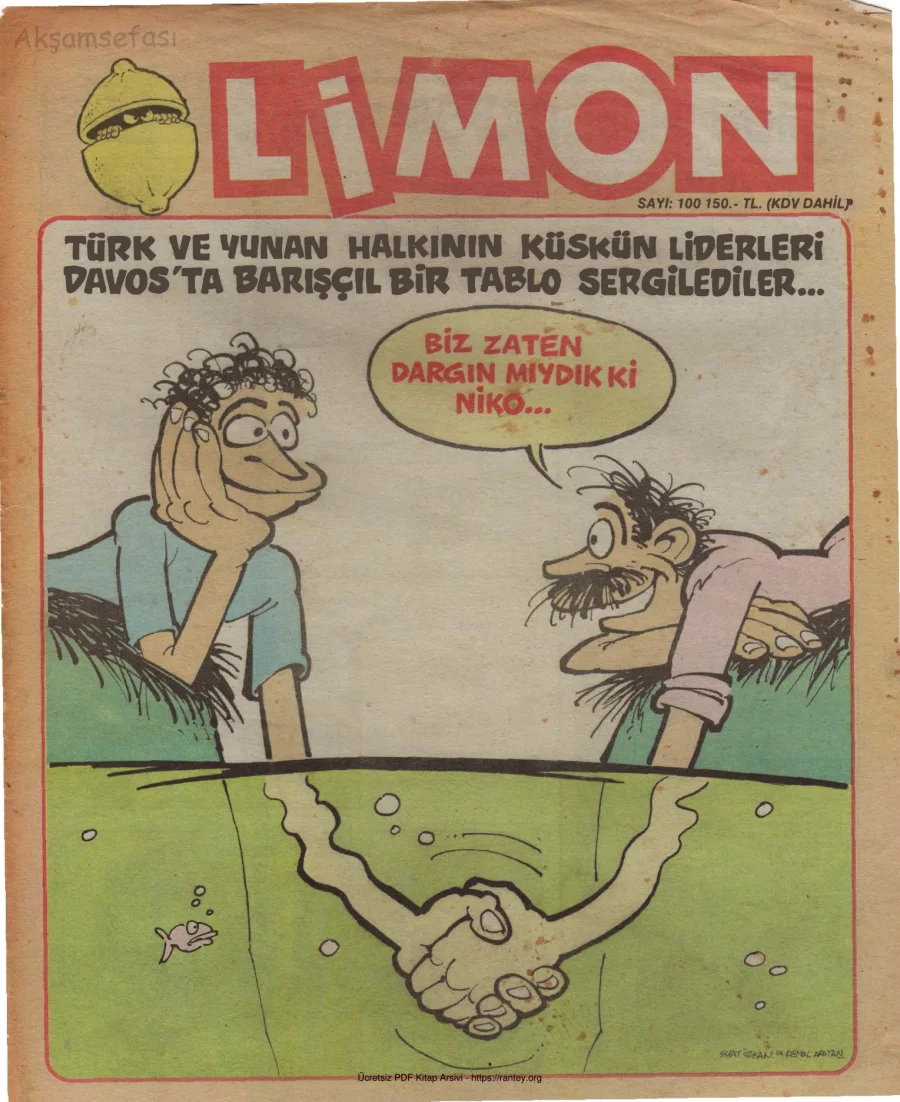 Limon 1988 Sayı 100 kapak görseli