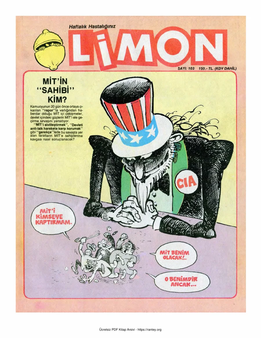 Limon 1988 Sayı 103 kapak görseli