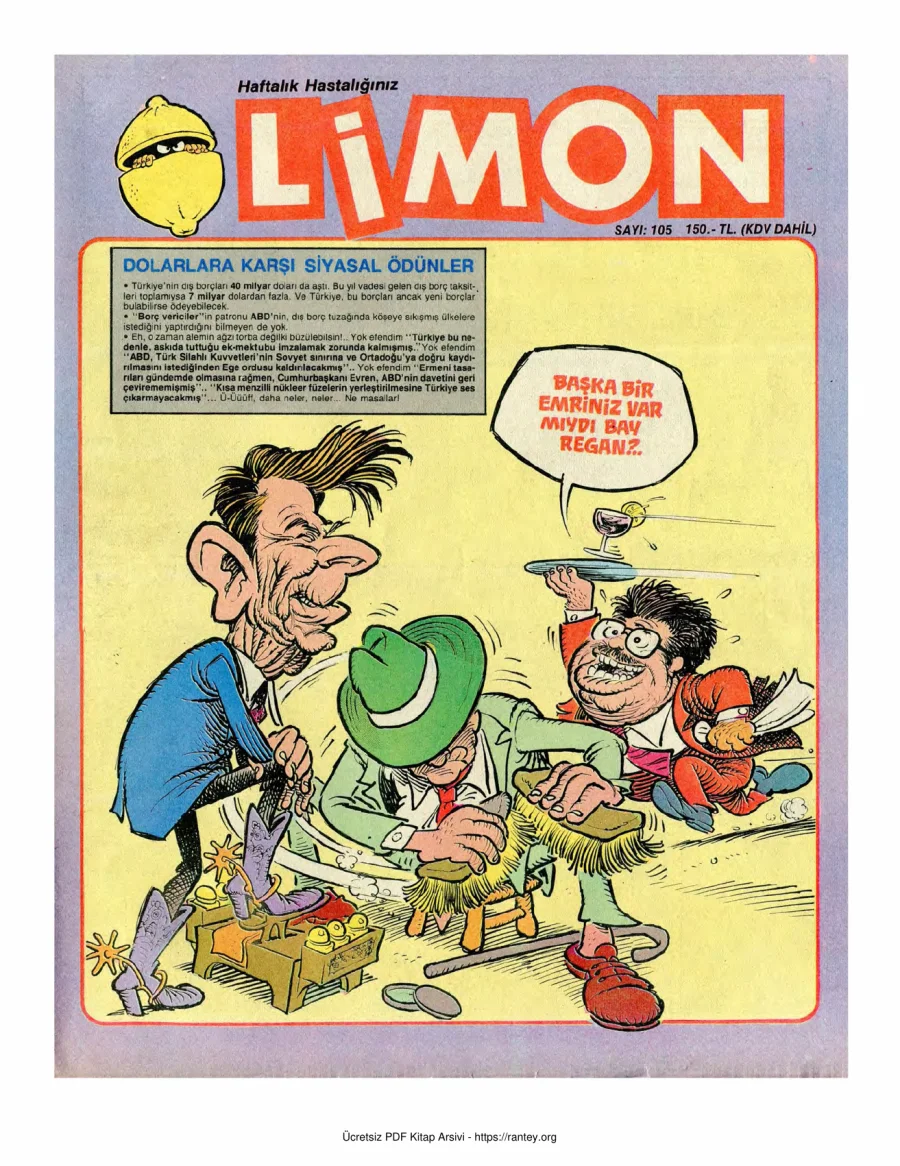 Limon 1988 Sayı 105 kapak görseli