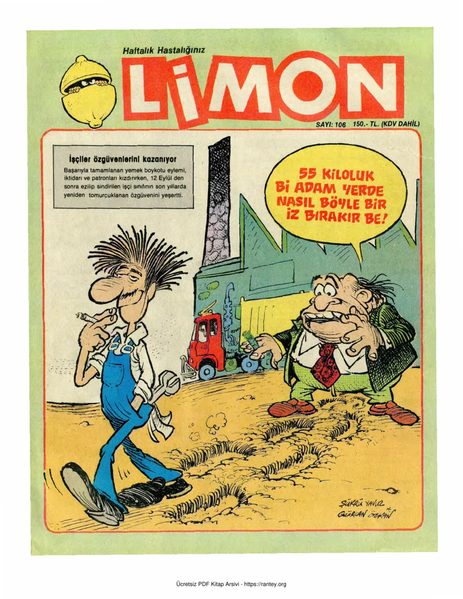 Limon 1988 Sayı 106 kapak görseli