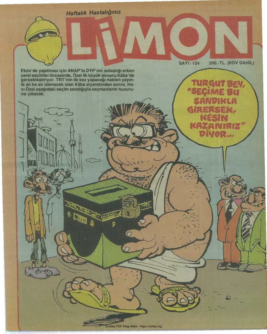 Limon 1988 Sayı 124 kapak görseli