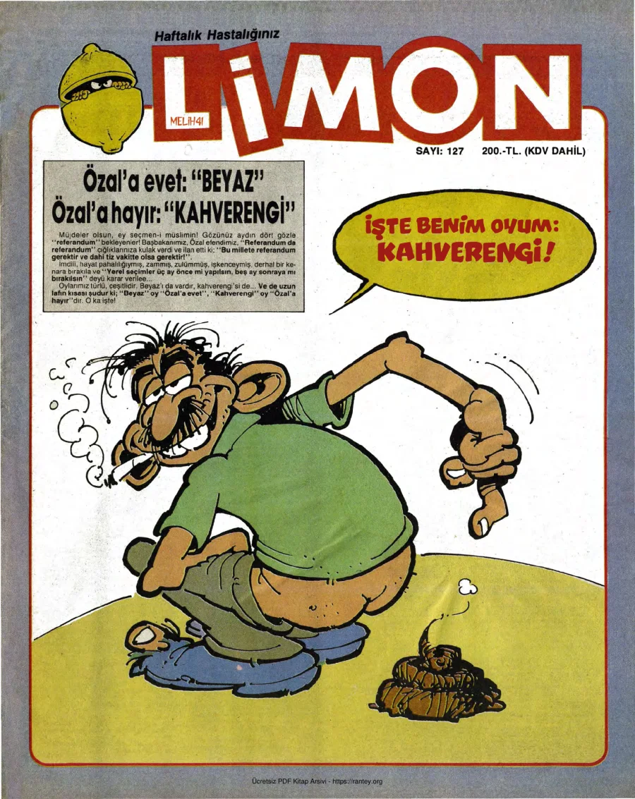 Limon 1988 Sayı 127 kapak görseli