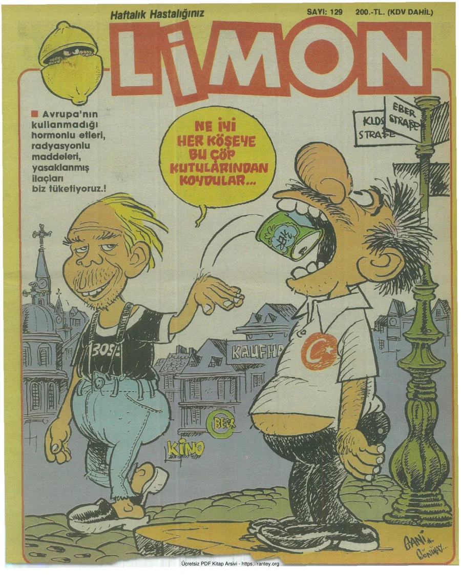 Limon 1988 Sayı 129 kapak görseli