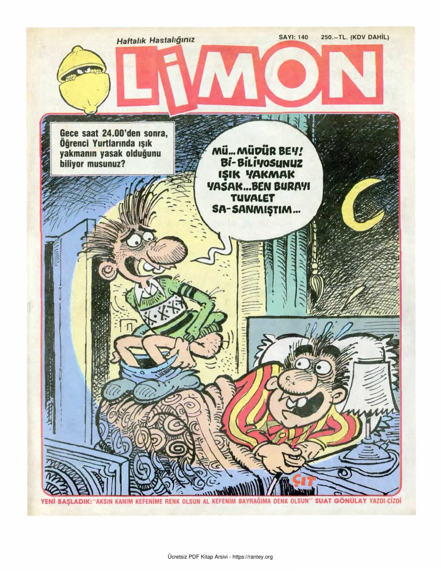 Limon 1988 Sayı 140 kapak görseli