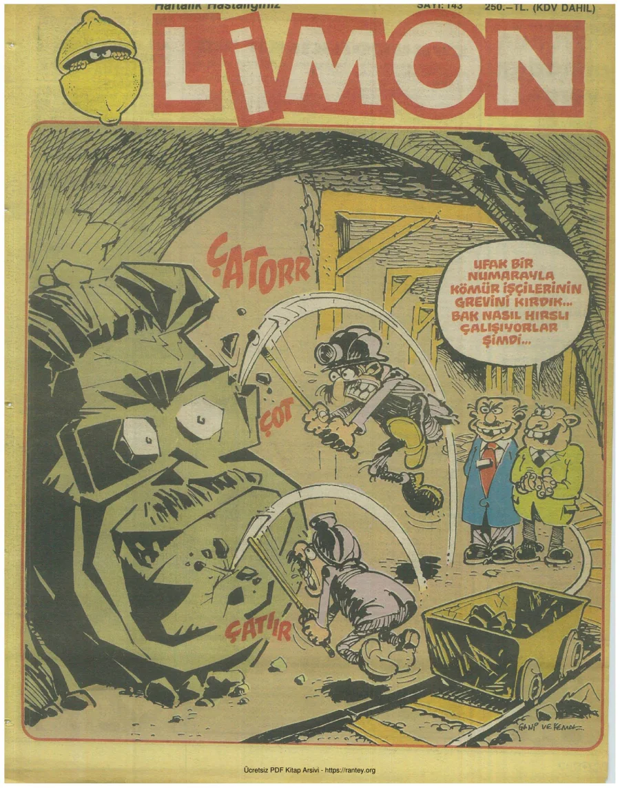 Limon 1988 Sayı 143 kapak görseli