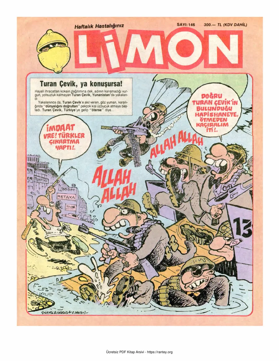 Limon 1988 Sayı 146 kapak görseli