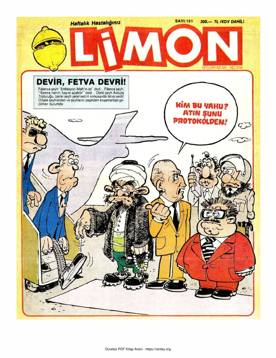 Limon 1989 Sayı 151 kapak görseli