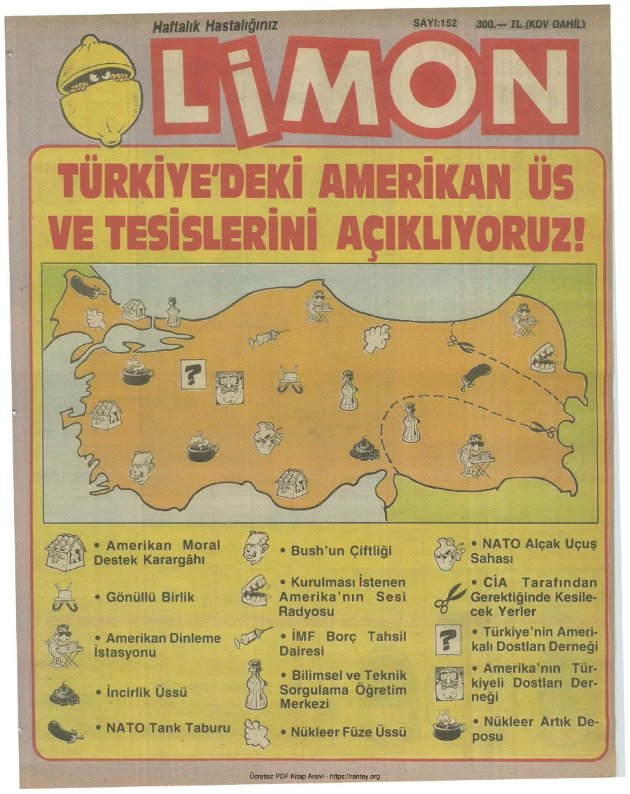 Limon 1989 Sayı 152 kapak görseli
