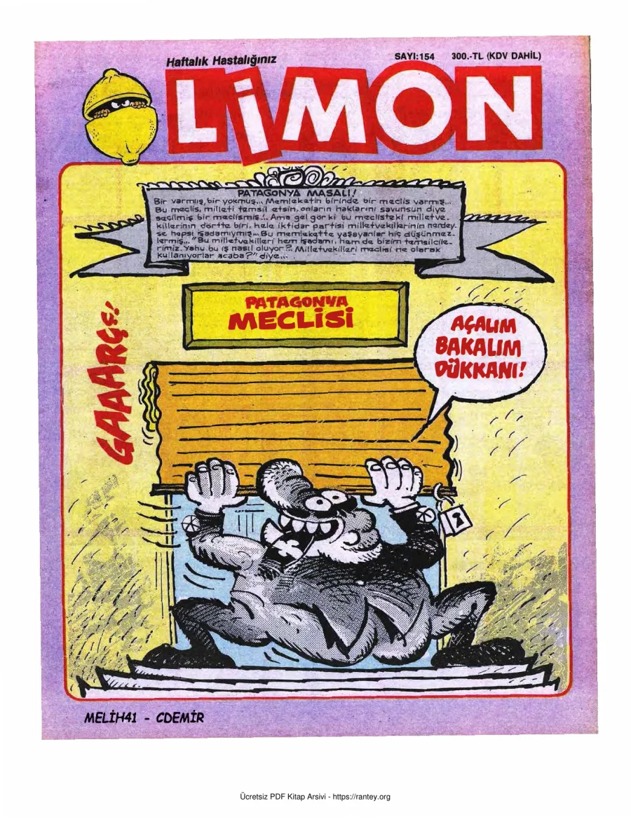 Limon 1989 Sayı 154 kapak görseli