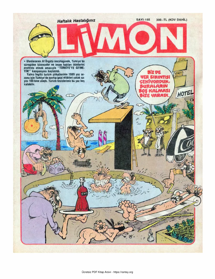 Limon 1989 Sayı 155 kapak görseli