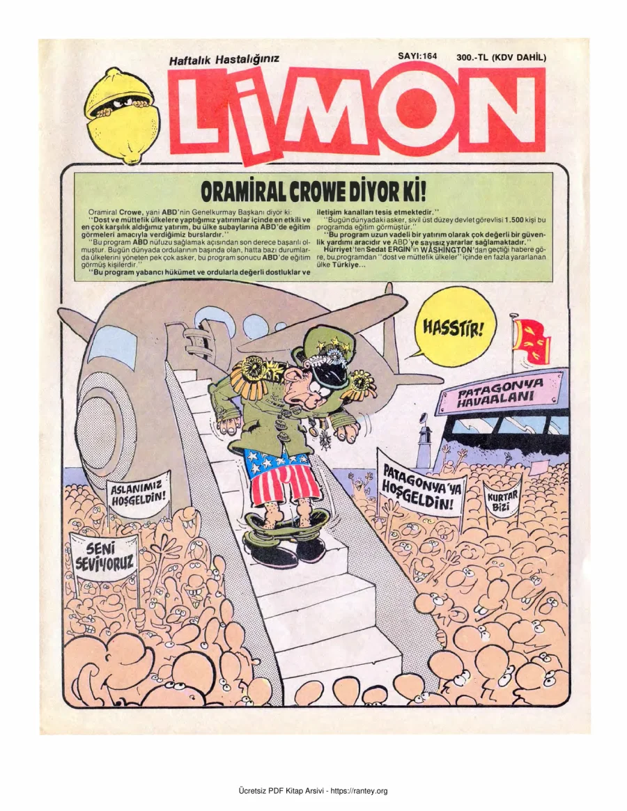 Limon 1989 Sayı 164 kapak görseli