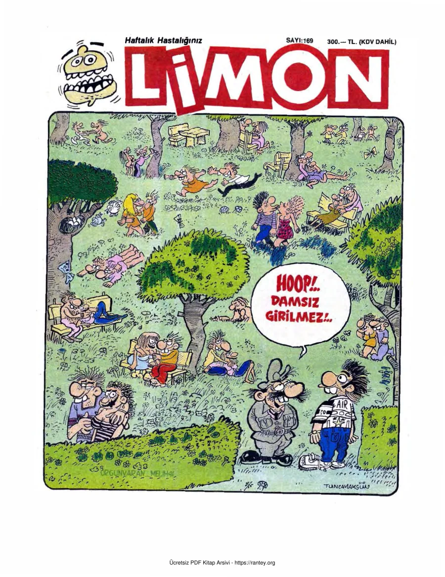Limon 1989 Sayı 169 kapak görseli