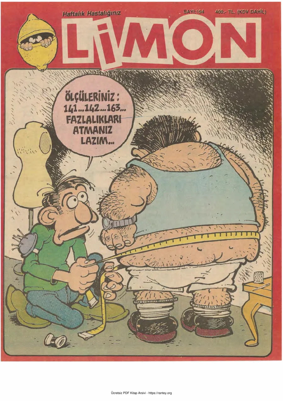 Limon 1989 Sayı 194 kapak görseli