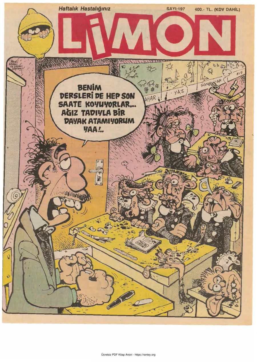 Limon 1989 Sayı 197 kapak görseli