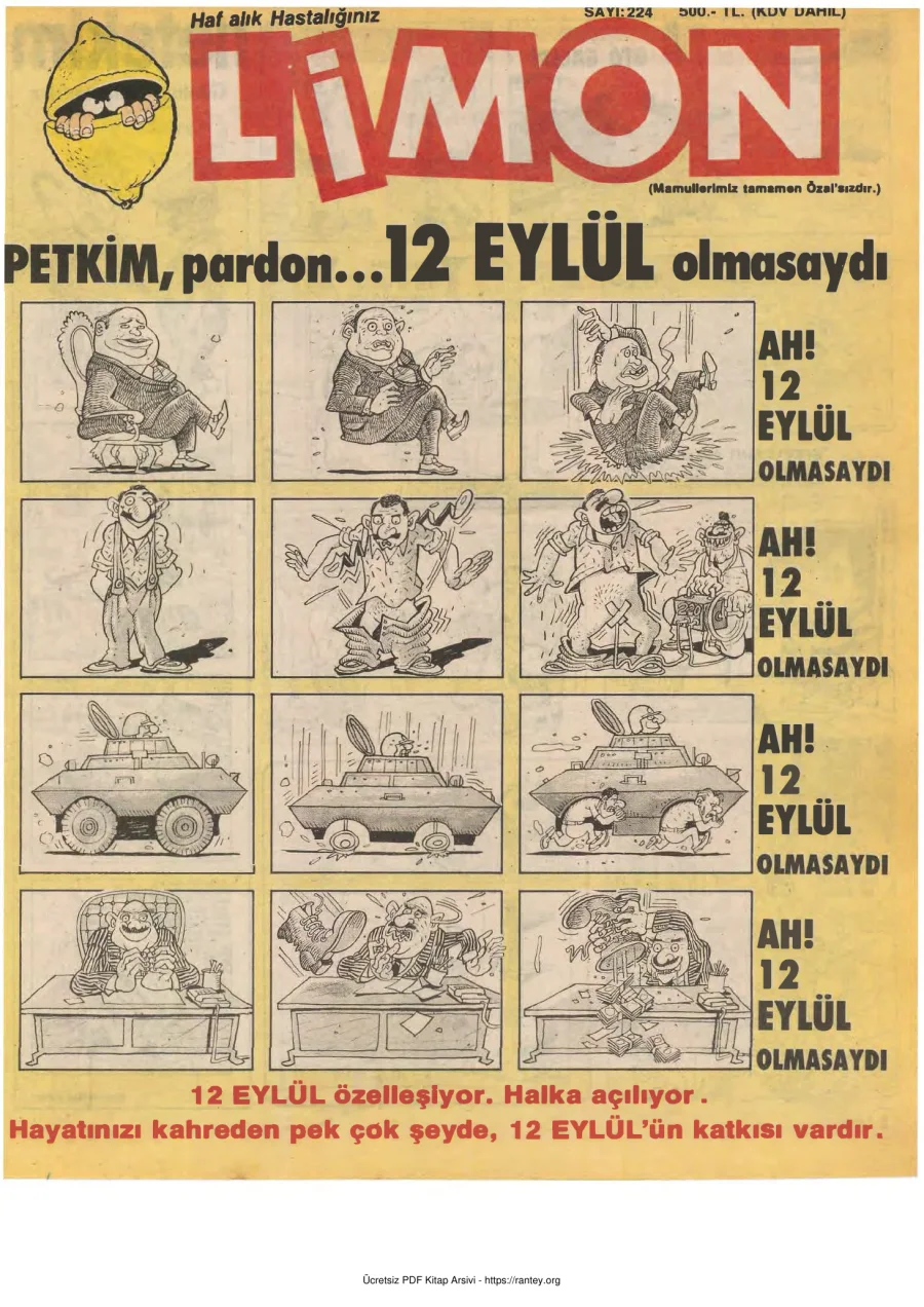 Limon 1990 Sayı 224 kapak görseli