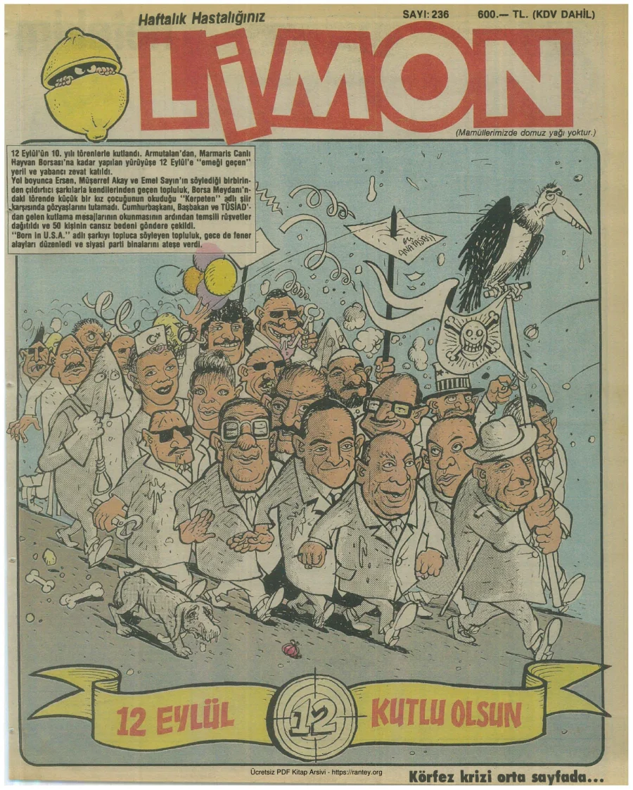 Limon 1990 Sayı 236 kapak görseli
