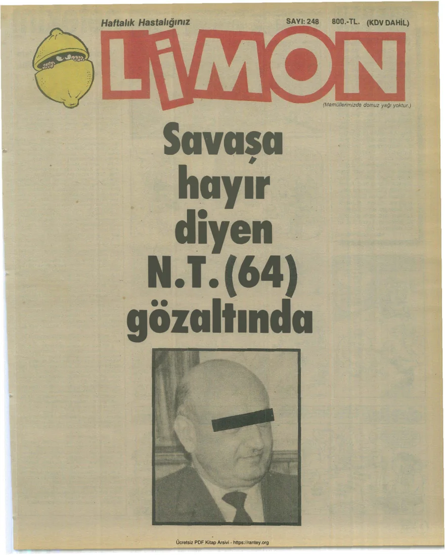 Limon 1990 Sayı 248 kapak görseli