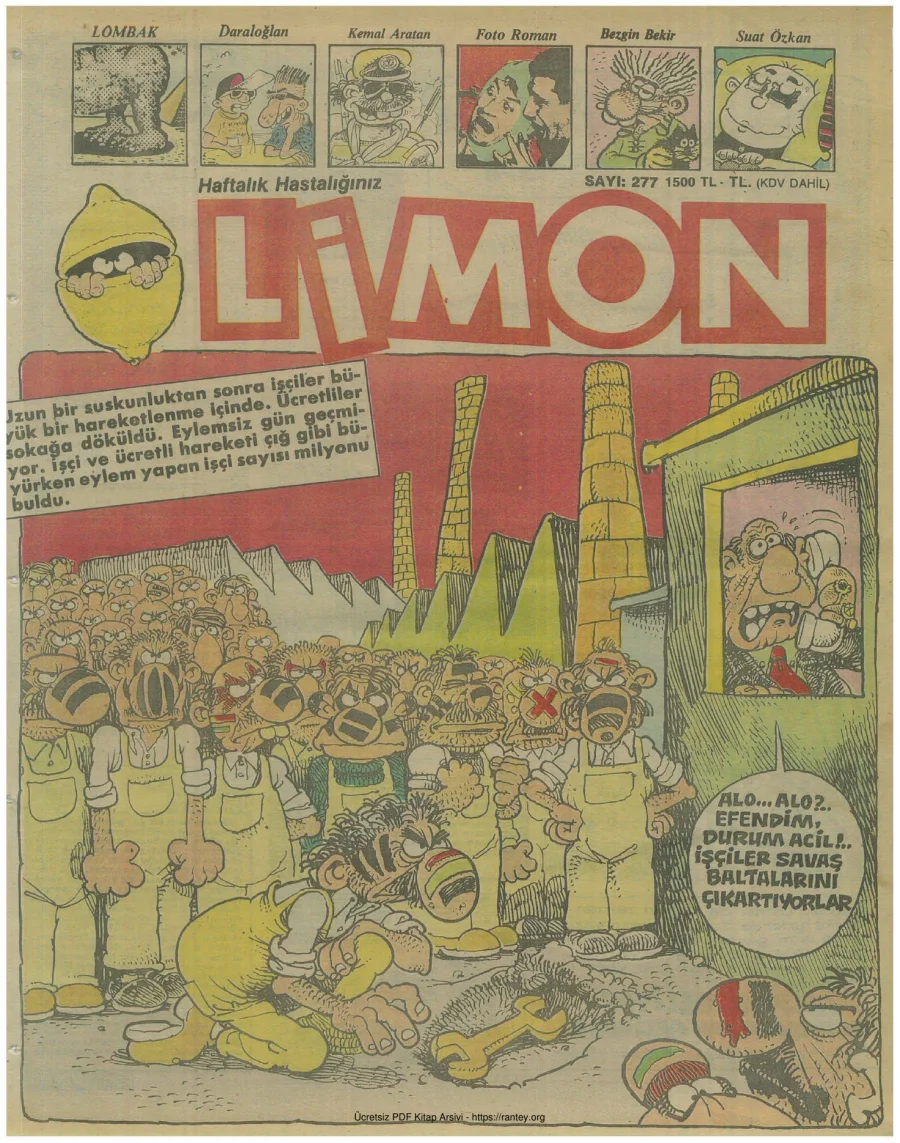 Limon 1991 Sayı 277 kapak görseli