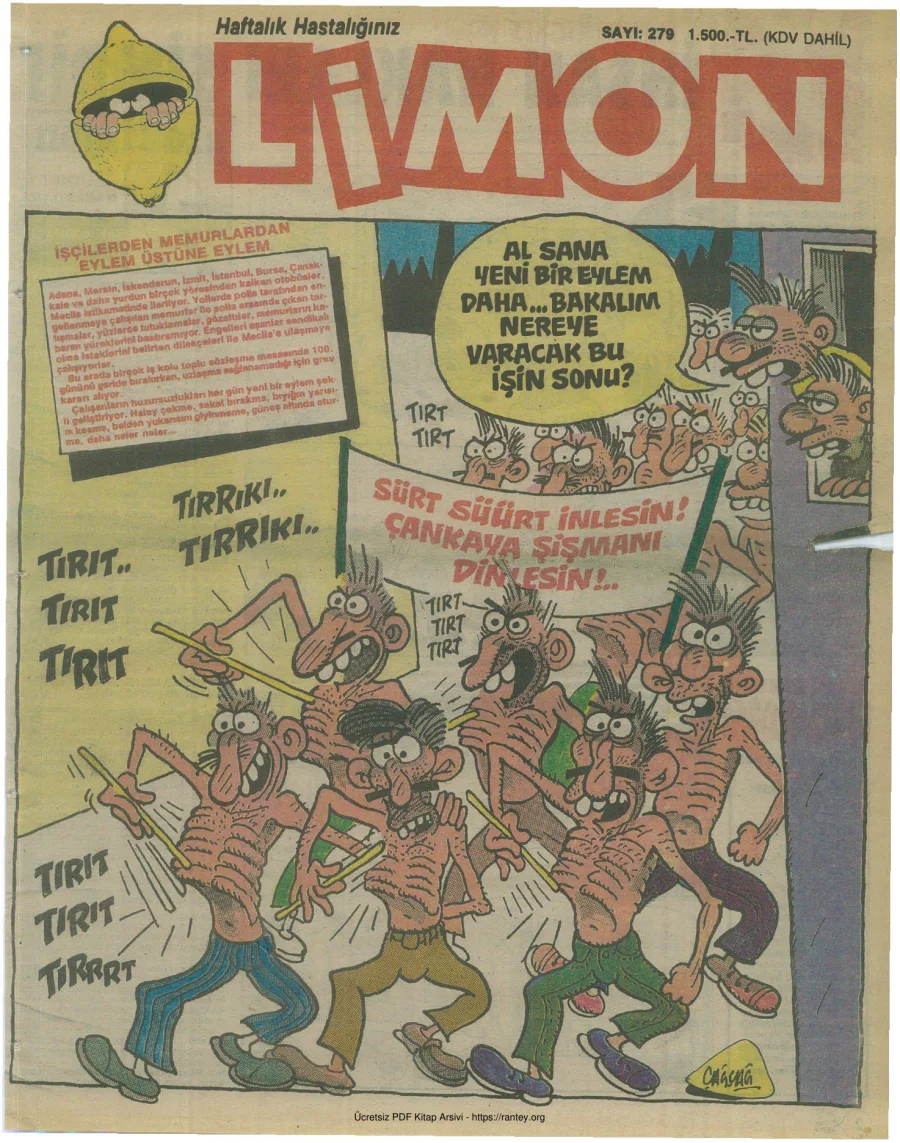 Limon 1991 Sayı 279 kapak görseli