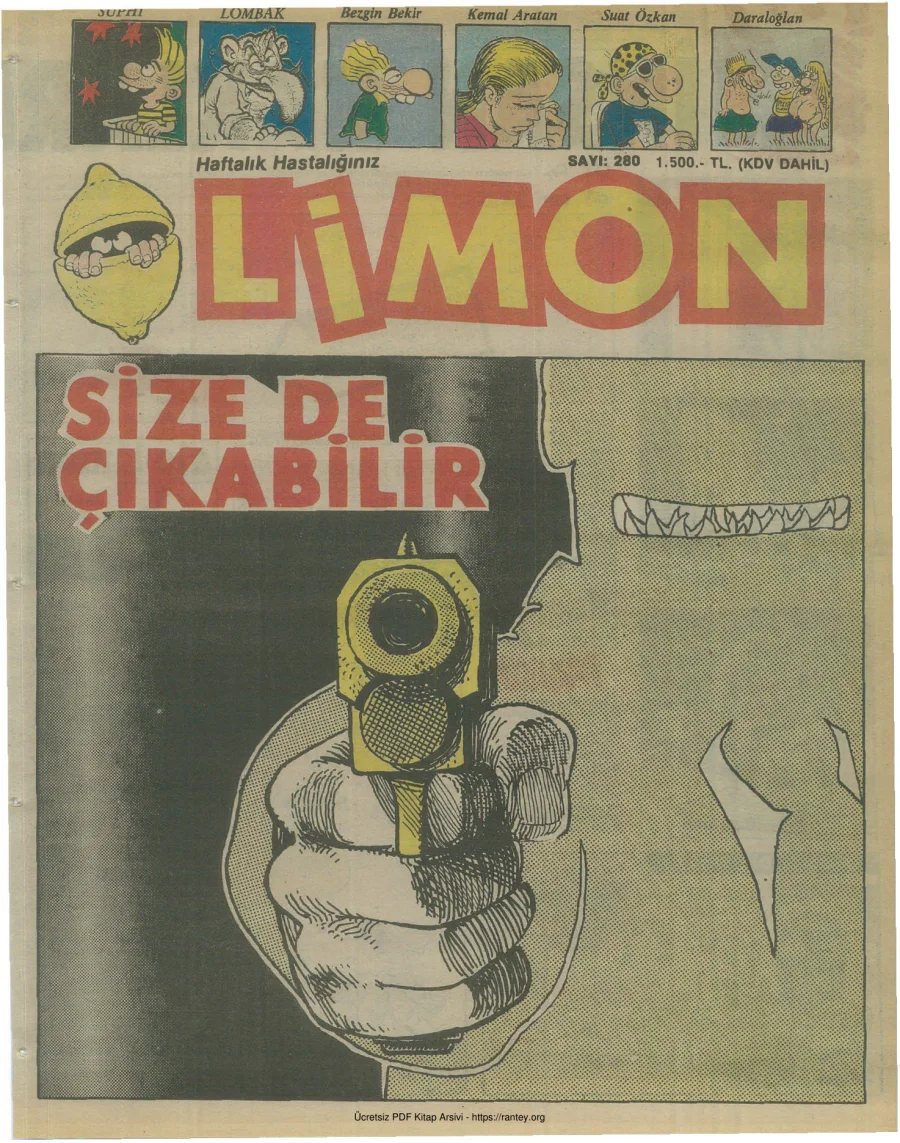 Limon 1991 Sayı 280 kapak görseli