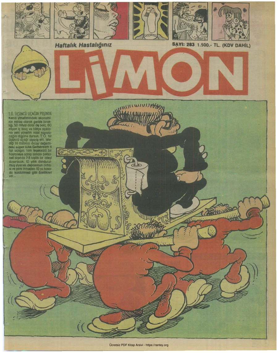 Limon 1991 Sayı 283 kapak görseli