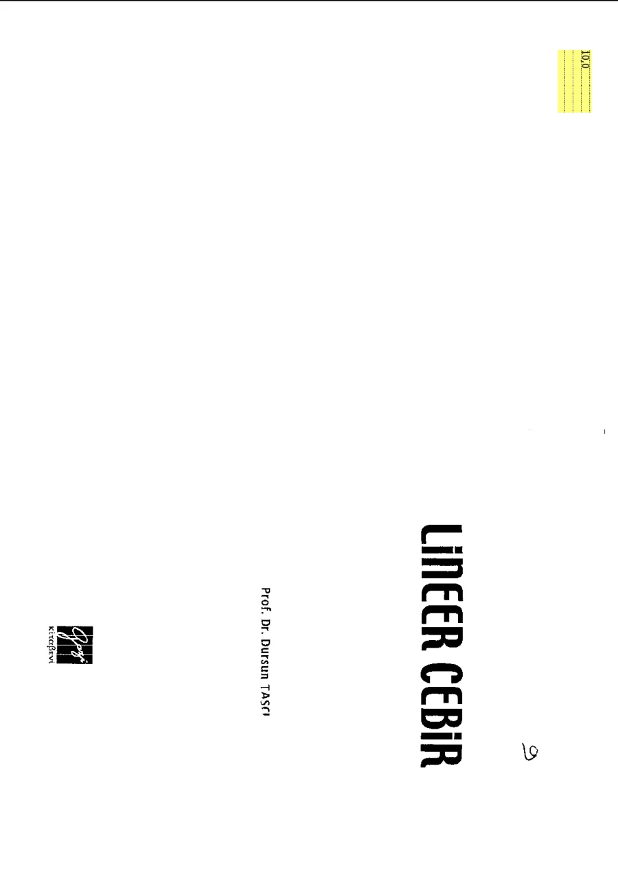Lineer Cebir kapak görseli