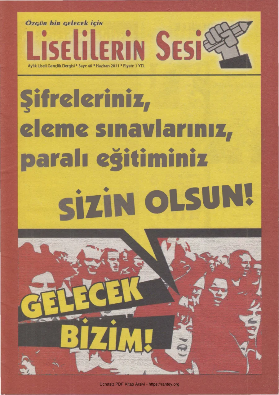 Liselilerin Sesi Sayı 040 Haziran 2011 kapak görseli