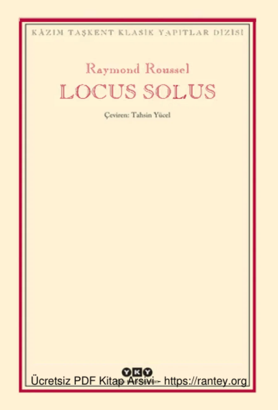 Locus Solus YKY 3 kapak görseli