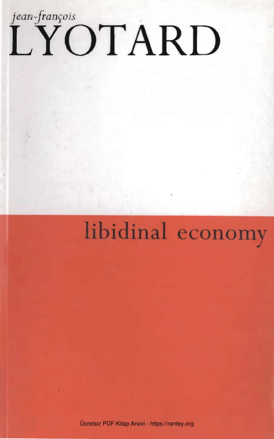 Lyotard Libidinal Economy kapak görseli