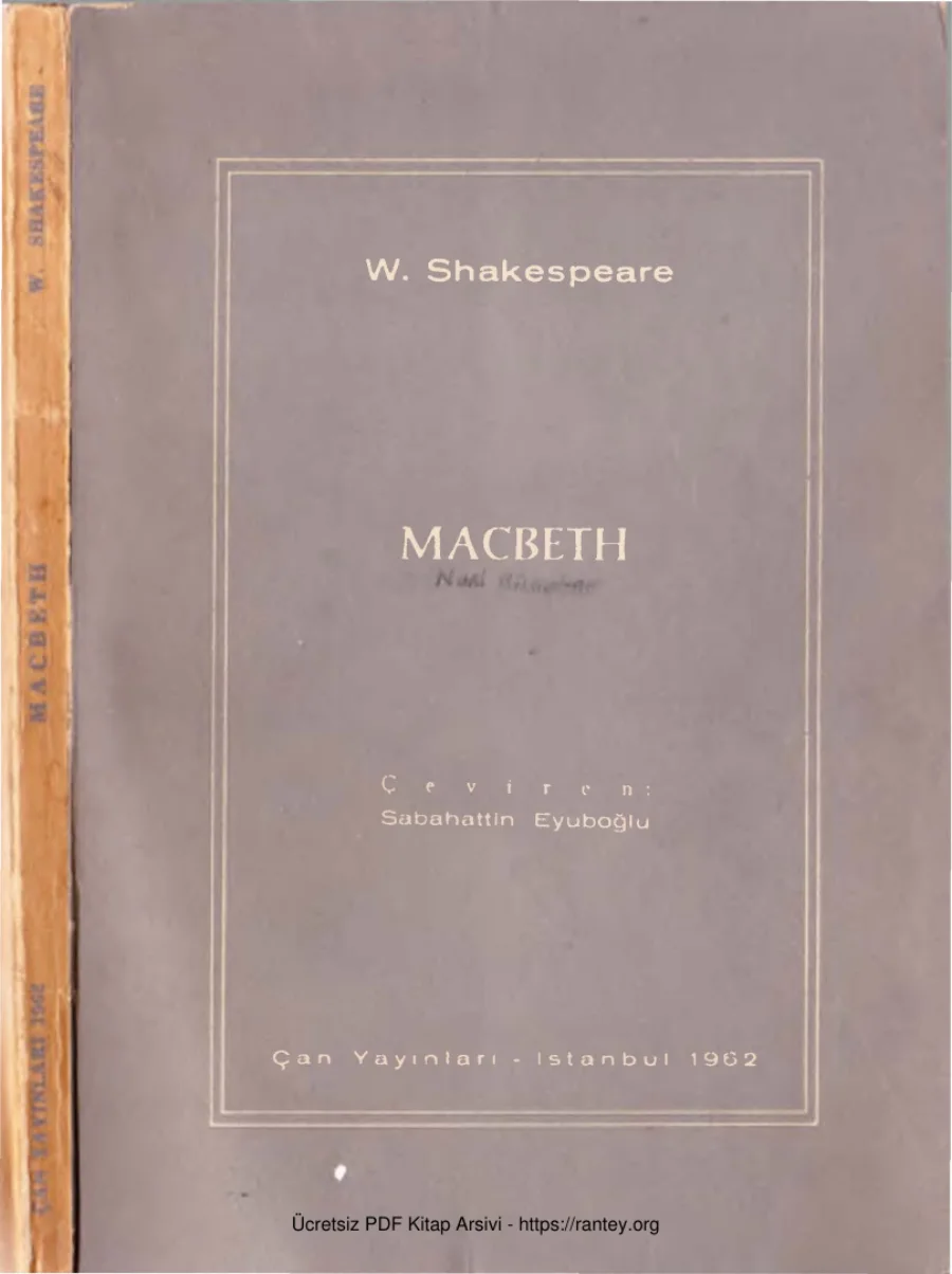 Macbeth Çan Yayınları kapak görseli