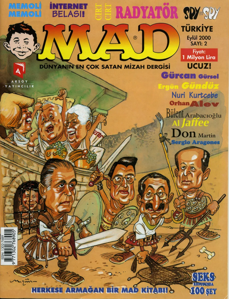 MAD Türkiye Sayı 2 - Eylul 2000 kapak görseli