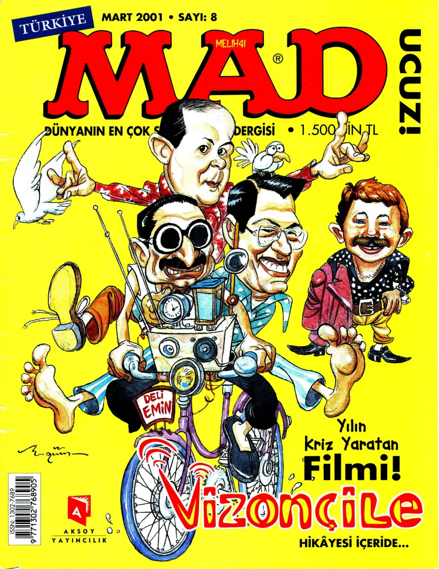 MAD Türkiye Sayı 8 - Mart 2001 kapak görseli