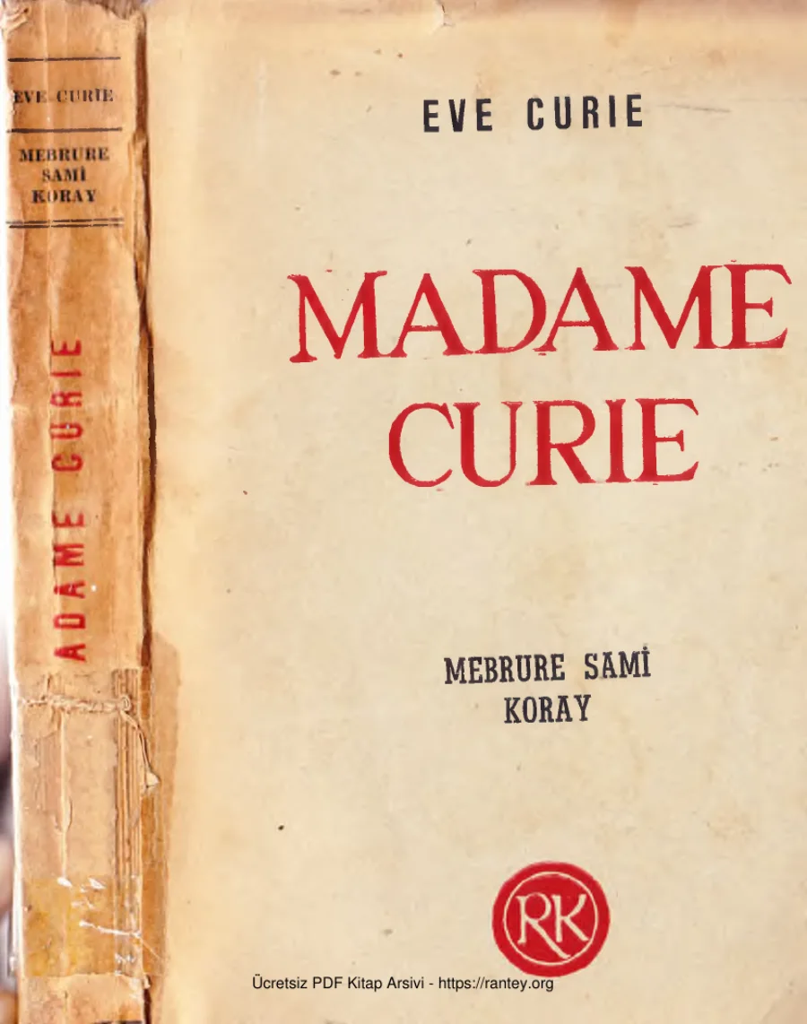 Madame Curie kapak görseli