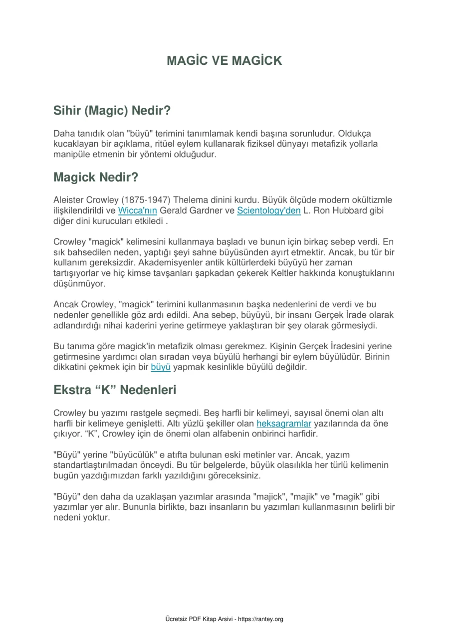 MAGIC VE MAGICK kapak görseli