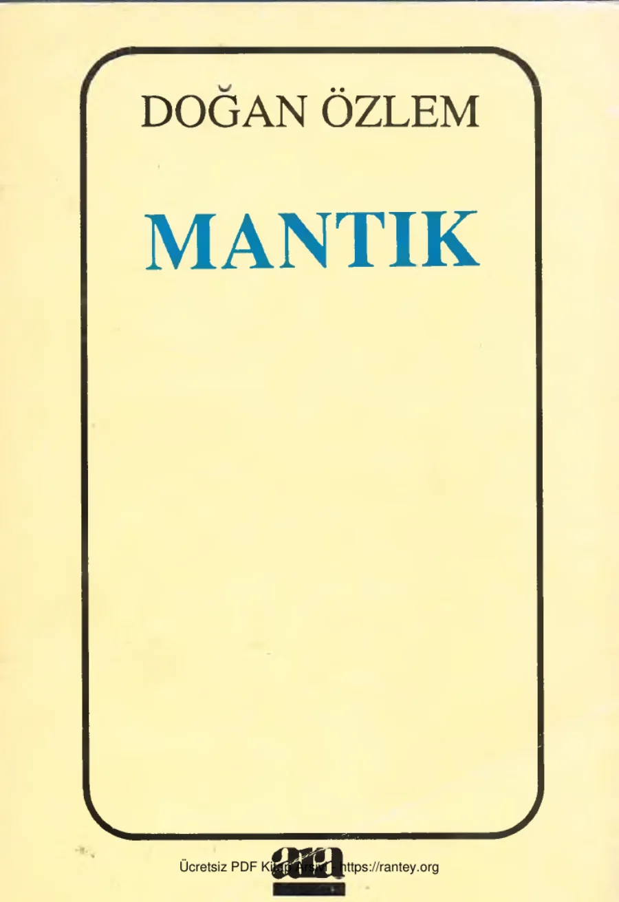 Mantık kapak görseli