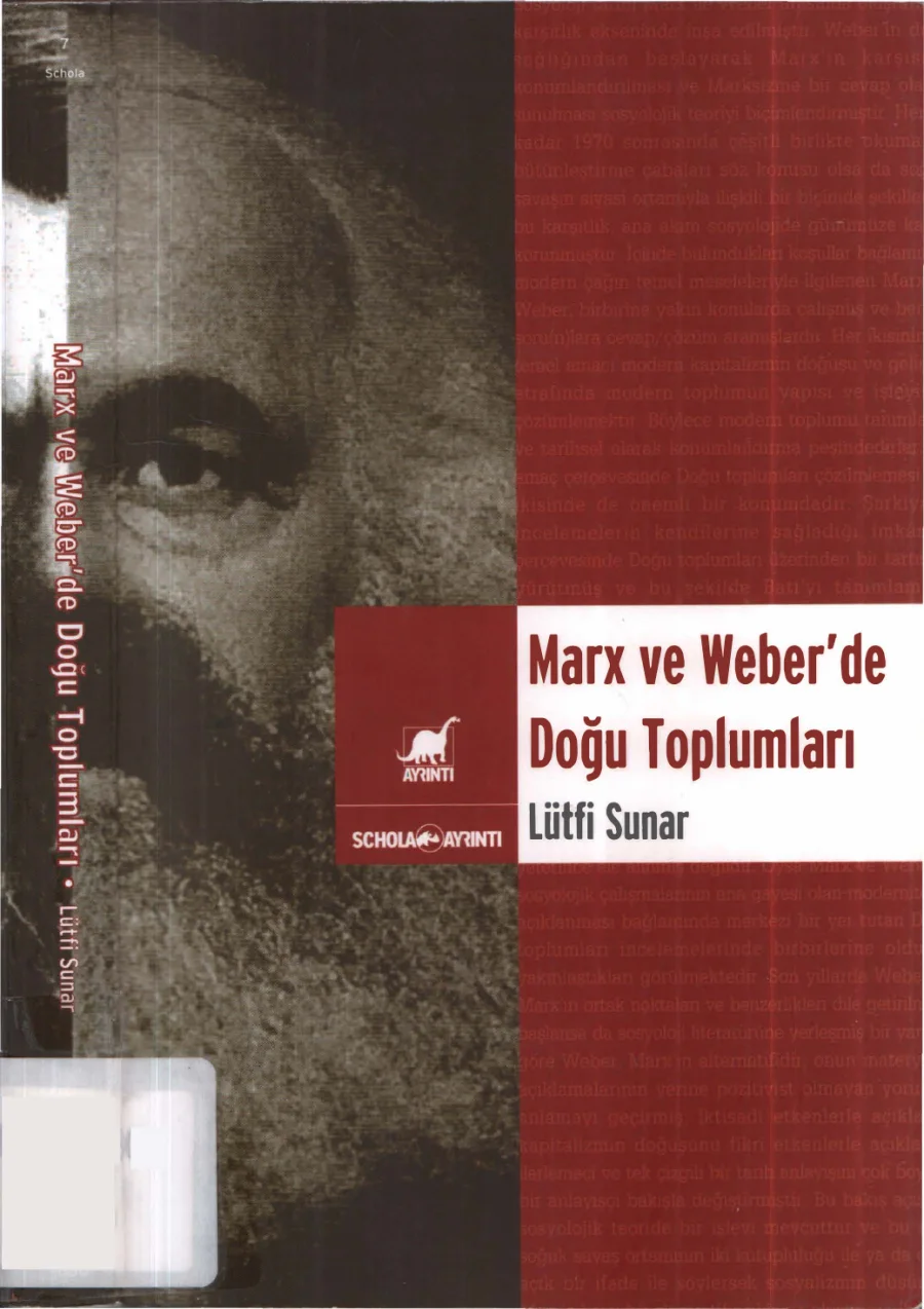 Marks ve Weberde Doğu Toplumları kitap kapağı