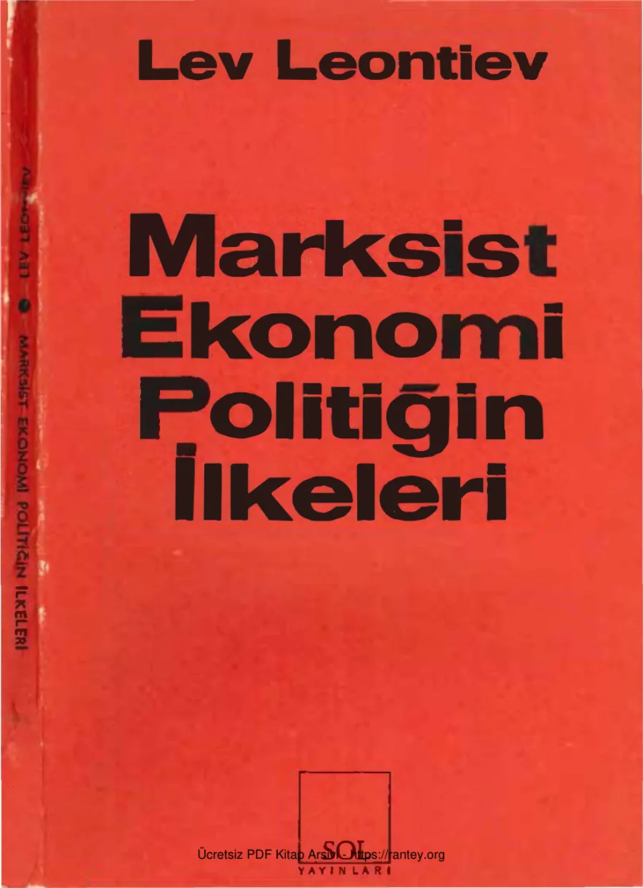 Marksist Ekonomi Politiğin İlkeleri kapak görseli